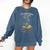 Bookish Quote I Am a Book Dragon Not a Worm Reading Book Comfort Colors Sweatshirt Blue Jean