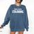 Books Coffee Coloring Comfort Colors Sweatshirt Blue Jean