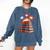 Books Fireworks 4th Of July Bookworm Patriotic Reader Comfort Colors Sweatshirt Blue Jean