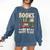 Books Are My Happy Place Comfort Colors Sweatshirt Blue Jean