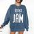 Books Are My Jam Graphic For Introverts Comfort Colors Sweatshirt Blue Jean