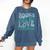 Books Are My Love Language Retro Book Quote Comfort Colors Sweatshirt Blue Jean