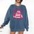Books Are My Love Language Valentine Book Lover Comfort Colors Sweatshirt Blue Jean