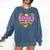 Books Are My Love Language Valentine's Day Reading Lover Comfort Colors Sweatshirt Blue Jean