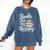 Books Are My Therapy Book Lover Coffee Books Flowers Bookish Comfort Colors Sweatshirt Blue Jean