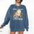 Books Are My Therapy Cozy Reading Chair Artwork Comfort Colors Sweatshirt Blue Jean