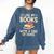 I Like My Books With a Side Of Panic Thriller Comfort Colors Sweatshirt Blue Jean