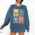 Books Yarn Coffee Repeat Crocheting Comfort Colors Sweatshirt Blue Jean