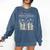 The Bookshelf Of a Hopeless Romantic Rom-Com Reading Bookish Comfort Colors Sweatshirt Blue Jean