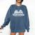Bookworm Aunt Reading Lover Comfort Colors Sweatshirt Blue Jean