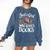 Bookworm Book Just A Girl Who Loves Books Comfort Colors Sweatshirt Blue Jean