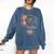 Bookworm Book Reader Book Nerd Book Reading Lover Comfort Colors Sweatshirt Blue Jean