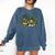 Botanical Garden Plants With Books Comfort Colors Sweatshirt Blue Jean