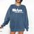 Brooklyn Public Library NY New York Neighborhood Book Lover Comfort Colors Sweatshirt Blue Jean