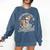 I Buy Books Like I'm Immortal Reading Book Lover Skeleton Comfort Colors Sweatshirt Blue Jean