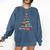 Cassette Tape Christmas Tree Graphic 80s 90s Retro Nostalgia Comfort Colors Sweatshirt Blue Jean