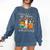 Cat Fall In Love With Reading Book Lover Autumn Comfort Colors Sweatshirt Blue Jean