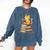 Cat Reading Books Comfort Colors Sweatshirt Blue Jean