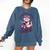 Cat Reading Is My Favorite Sport Retro Book Lover Comfort Colors Sweatshirt Blue Jean