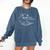 Cat Shh I'm Reading Book Reader Comfort Colors Sweatshirt Blue Jean