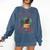 Cats And Books Lover Reading Literary Feline Humor Comfort Colors Sweatshirt Blue Jean