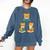 Cats Reading Book Lover Reading Bookworm Reader Comfort Colors Sweatshirt Blue Jean