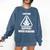 Caution Slippery When Reading Book Lover Comfort Colors Sweatshirt Blue Jean