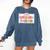 Certified Bookish Baddie Cute Book Lover Comfort Colors Sweatshirt Blue Jean
