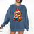 Chicken Reading a Book Farm Animal Chick Comfort Colors Sweatshirt Blue Jean