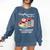 Christmas Book Lovers Naughty Or Nice Comfort Colors Sweatshirt Blue Jean