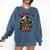 Christmas Dragon My Holidays Are All Booked Book Lovers Kids Comfort Colors Sweatshirt Blue Jean