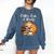 Coffee Cats & Books Lover For Women & Girls Coffee Comfort Colors Sweatshirt Blue Jean