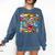 Comic Book Pop Art Modern Fun Comfort Colors Sweatshirt Blue Jean