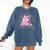 Coquette Aesthetic Bow Buy Me Books & Tell Me I'm Pretty Comfort Colors Sweatshirt Blue Jean