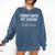 Cranky When Not Reading Book Lover Comfort Colors Sweatshirt Blue Jean