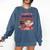 Cupid's Favorite Math Teacher Valentine Reading Book Women Comfort Colors Sweatshirt Blue Jean