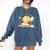 Cute Bee Reading Book Teacher Student Reader Graphic For Men Women Kids Comfort Colors Sweatshirt Blue Jean