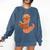 Cute Bookworm Worm Reading Book Glasses Nerdy Comfort Colors Sweatshirt Blue Jean