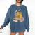 Cute Dragon Be Kind Stay Weird Read Books Comfort Colors Sweatshirt Blue Jean