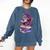 Cute Dragon Read Books Be Kind Stay Weird Book Lover Comfort Colors Sweatshirt Blue Jean