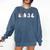 Cute Ghosts Reading Books Lover Spooky Season Halloween Comfort Colors Sweatshirt Blue Jean