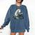 Cute Manatee Reading Book Bookworm Readers Manatee Lover Comfort Colors Sweatshirt Blue Jean