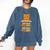 Cute Orange Tabby Cat Reading On Pile Of Books Comfort Colors Sweatshirt Blue Jean