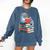 Cute Reading Seal On Books Book Lover Comfort Colors Sweatshirt Blue Jean
