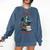 Dark Romance Romantasy Easily Distracted By Dragons & Books Comfort Colors Sweatshirt Blue Jean