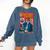 Dead Roast Coffee Comic Book Cover Style Skeleton Barista Comfort Colors Sweatshirt Blue Jean