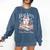 Dear Santa More Book Please Christmas Reading Book Librarian Comfort Colors Sweatshirt Blue Jean