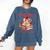 Dear Santa More Books Please Coquette Bow Books Christmas Comfort Colors Sweatshirt Blue Jean