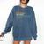 Dog Loving Coffee Drinking Book Reading Social Justice Comfort Colors Sweatshirt Blue Jean