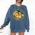 Dog Reading Book Rain Cozy Umbrella Cute Art Men Comfort Colors Sweatshirt Blue Jean